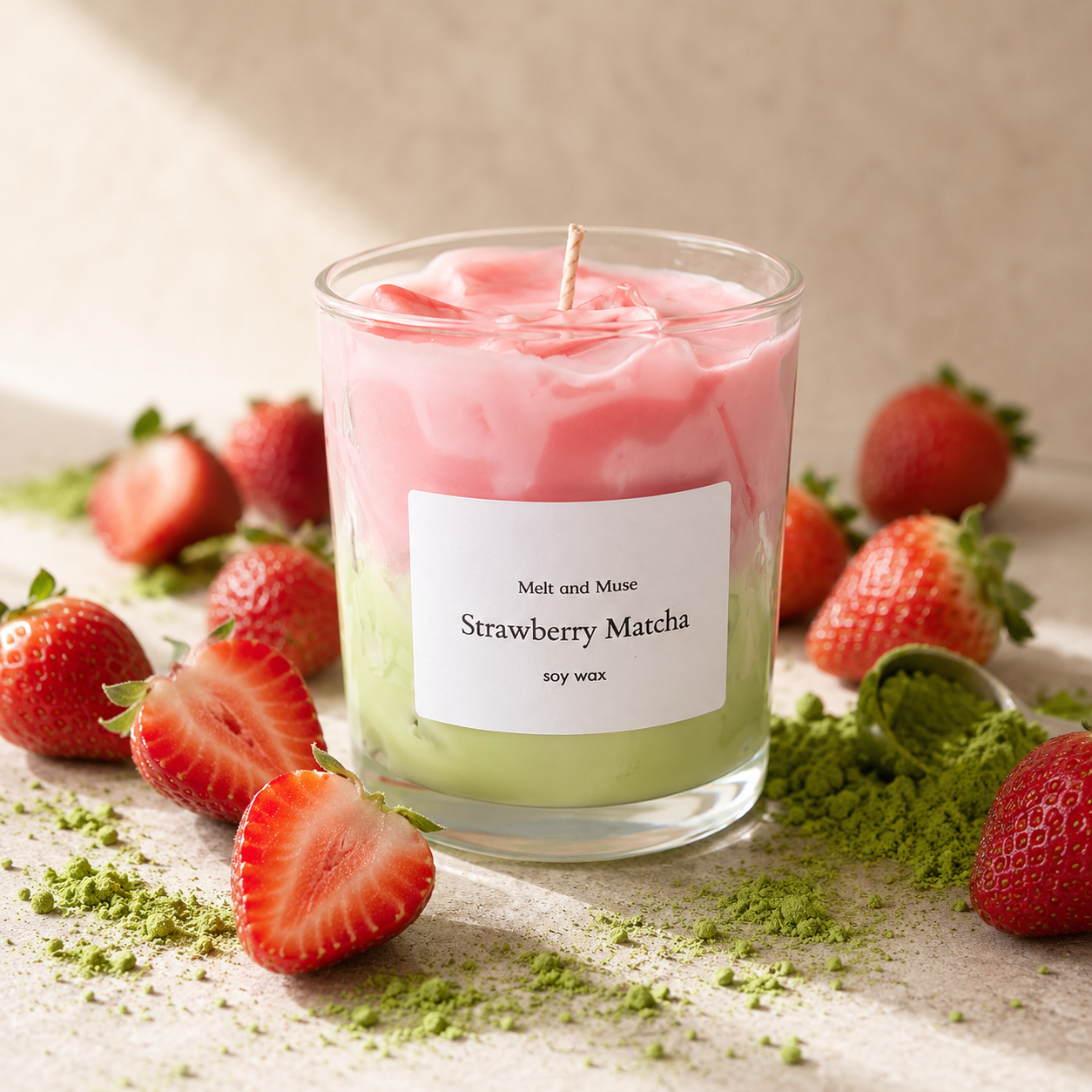 Strawberry Matcha Candle