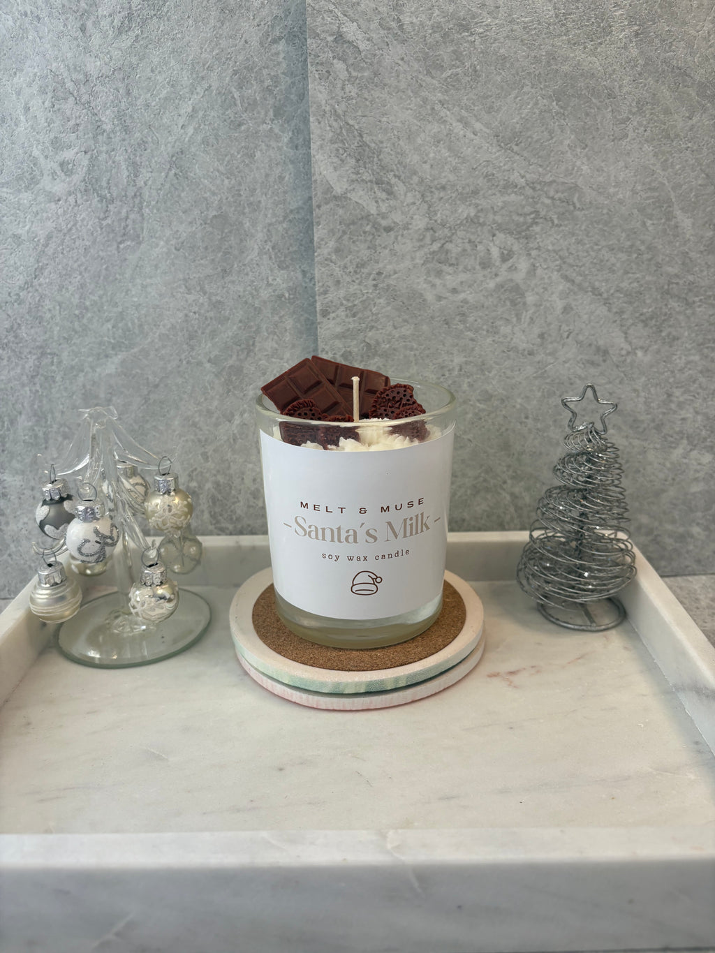 🥛 Santa’s Milk Candle