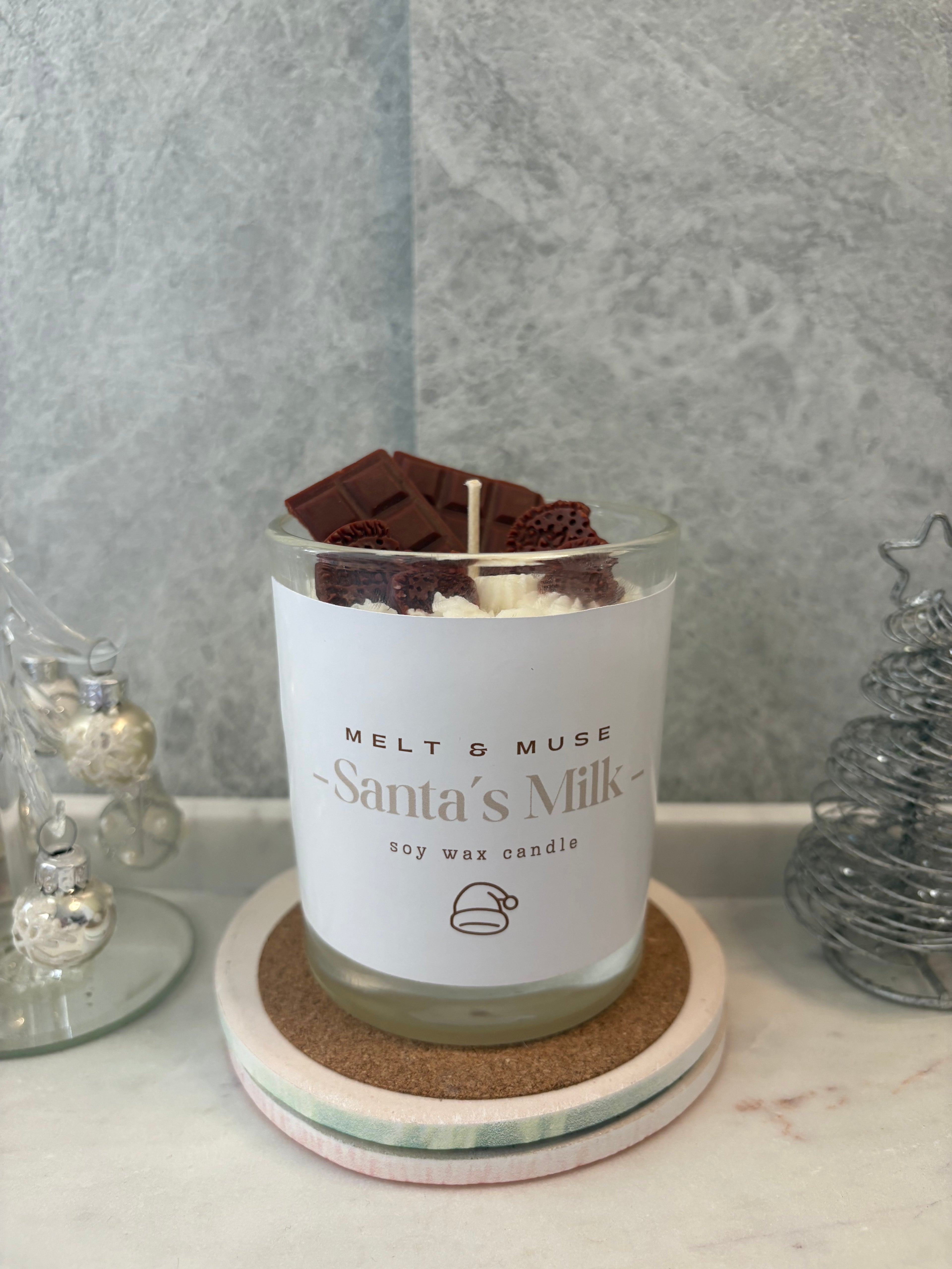 🥛 Santa’s Milk Candle