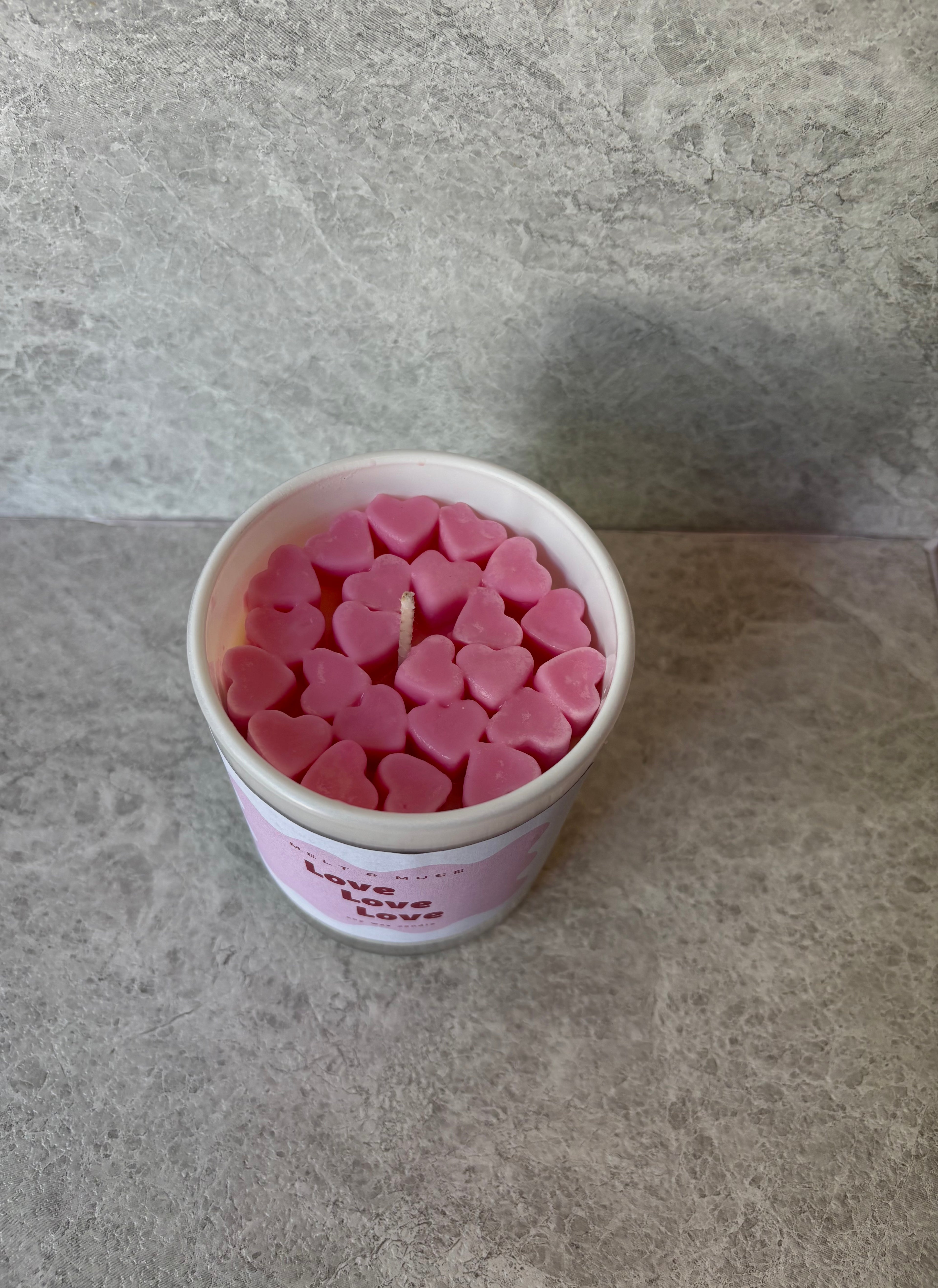 Love Love Love Candle
