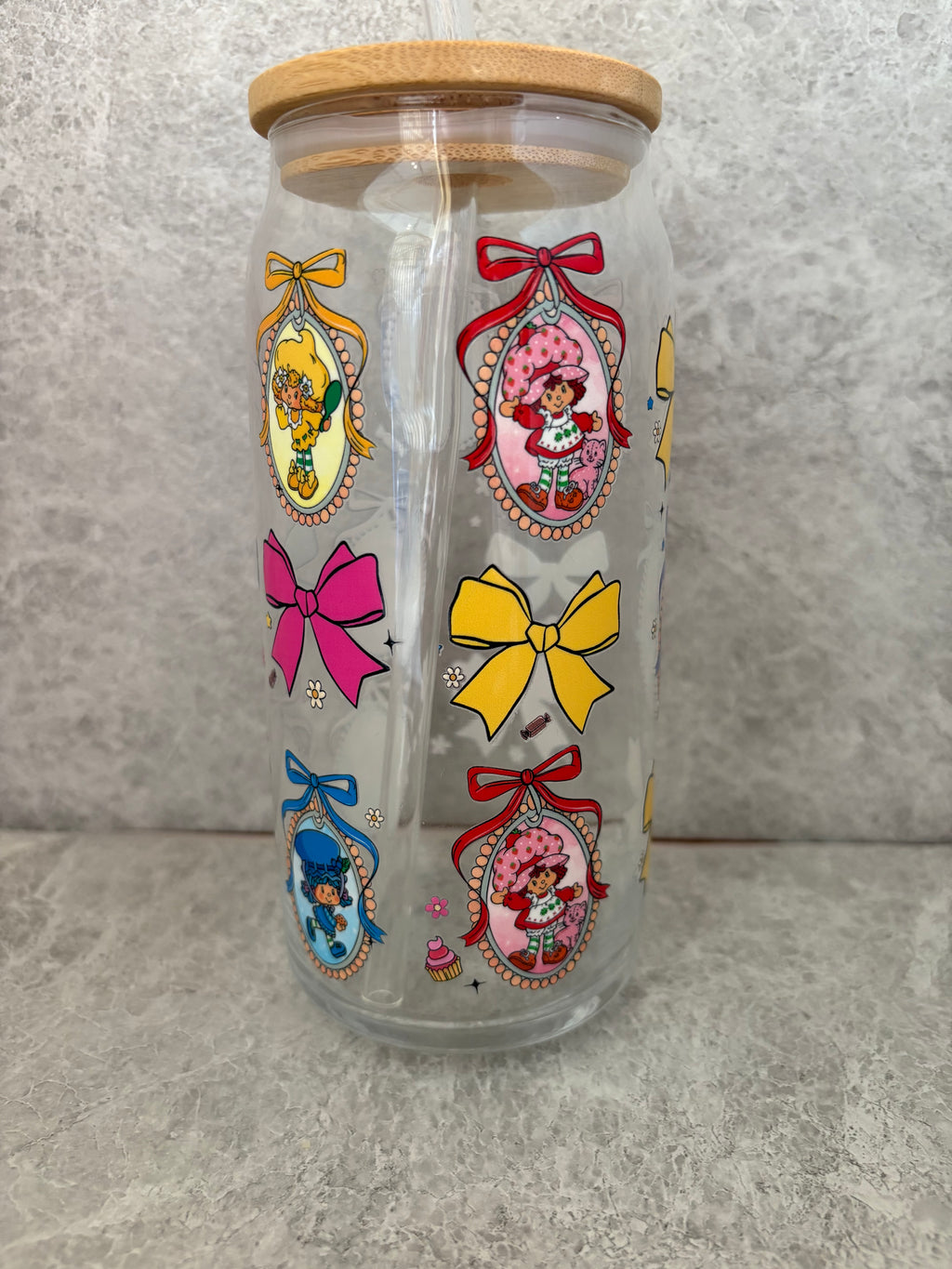 Strawberry Shortcake Coffee Glass