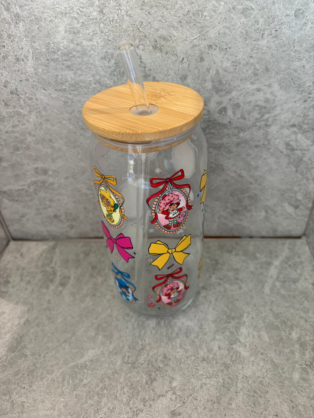 Strawberry Shortcake Coffee Glass