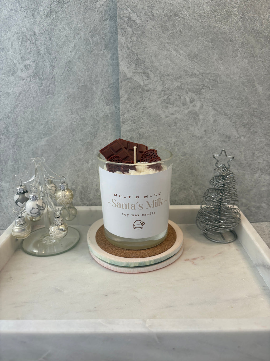 🥛 Santa’s Milk Candle