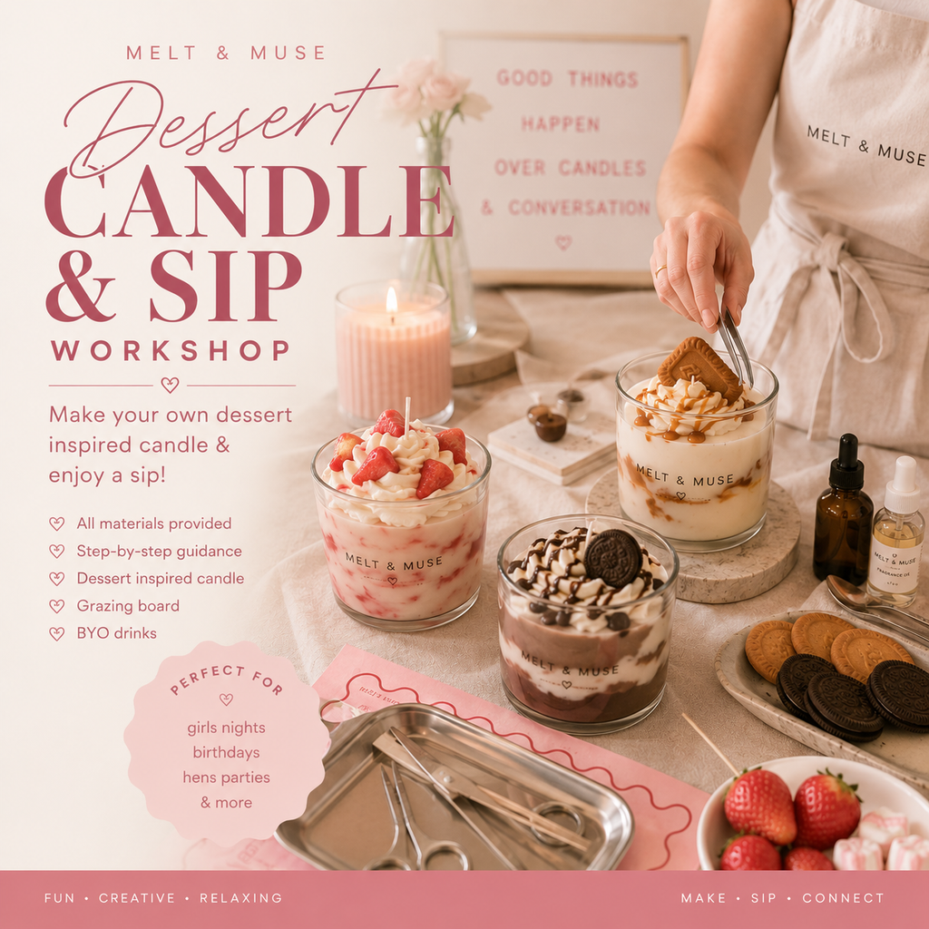 Dessert Candle & Sip Workshop | Fremantle