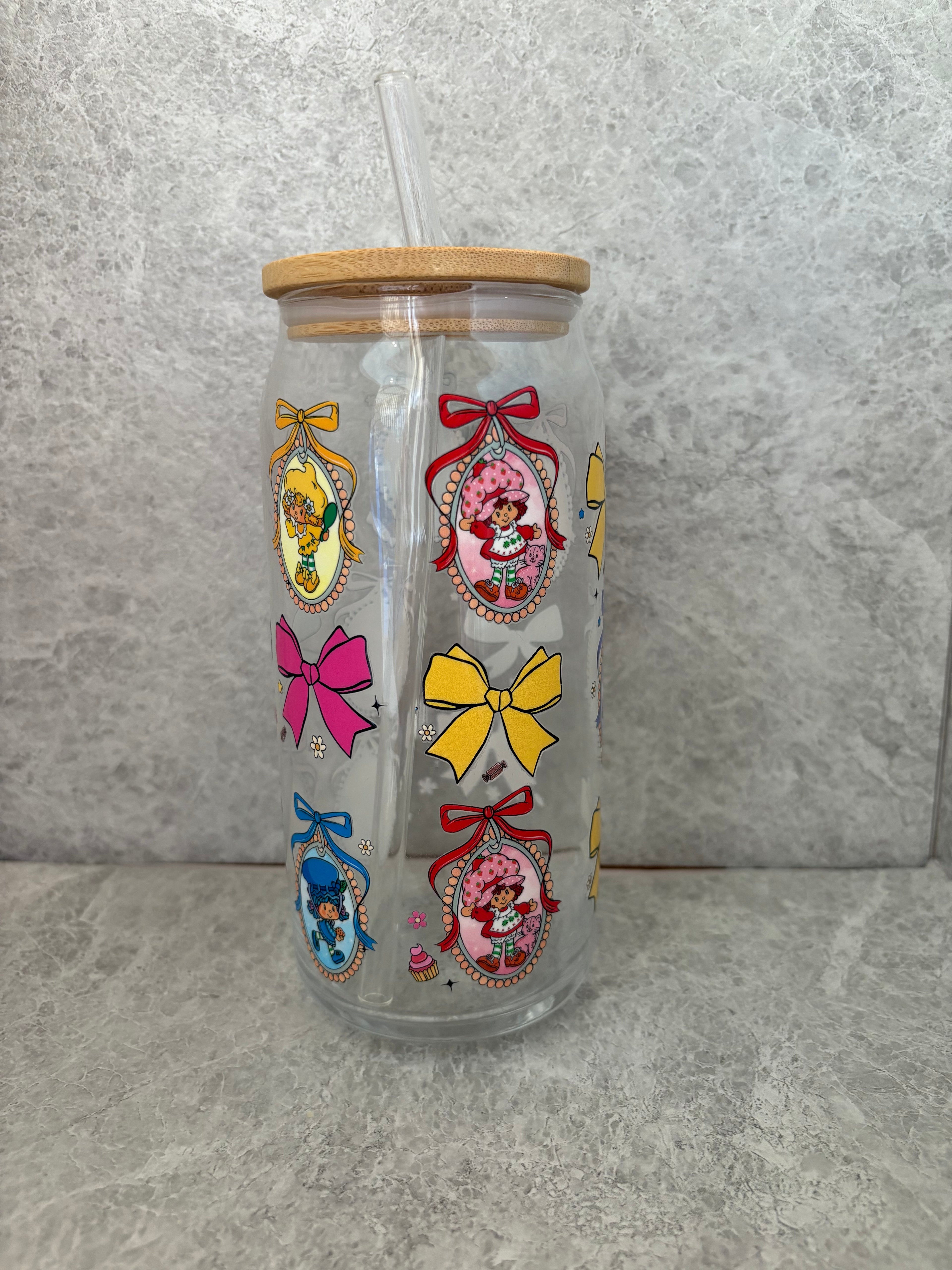 Strawberry Shortcake Coffee Glass