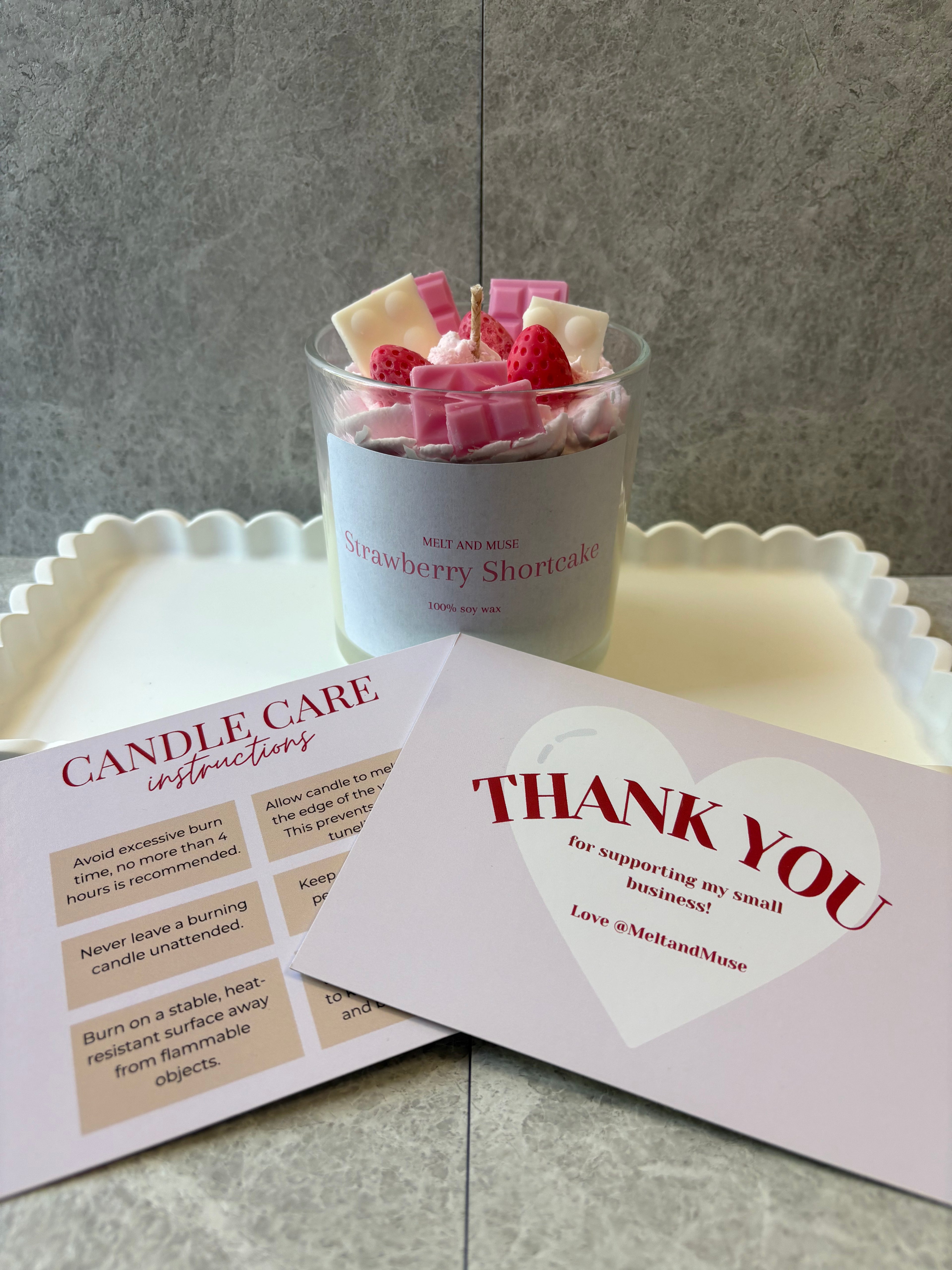 Strawberry Shortcake Candle