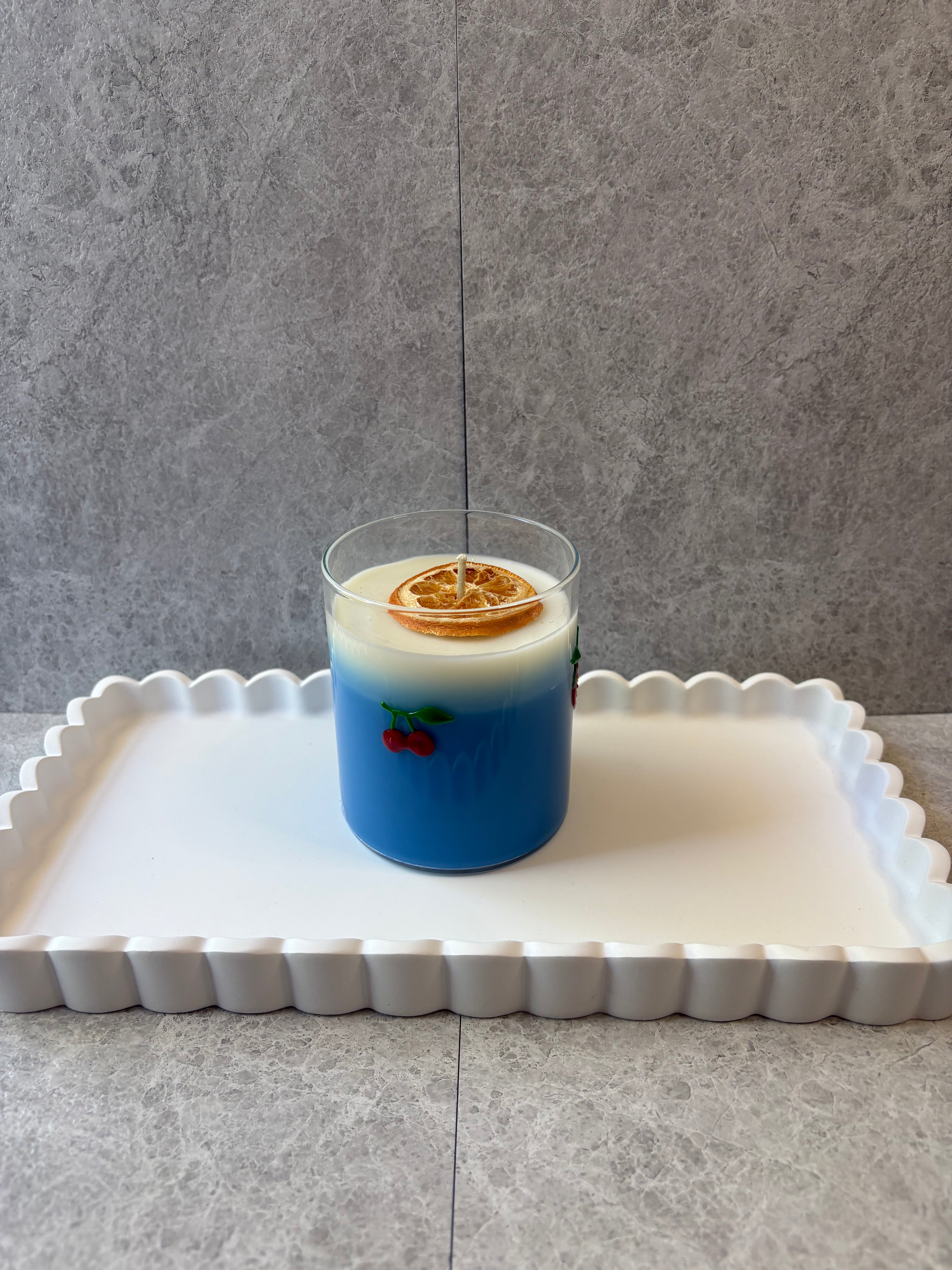 Blue Breeze Cocktail Candle