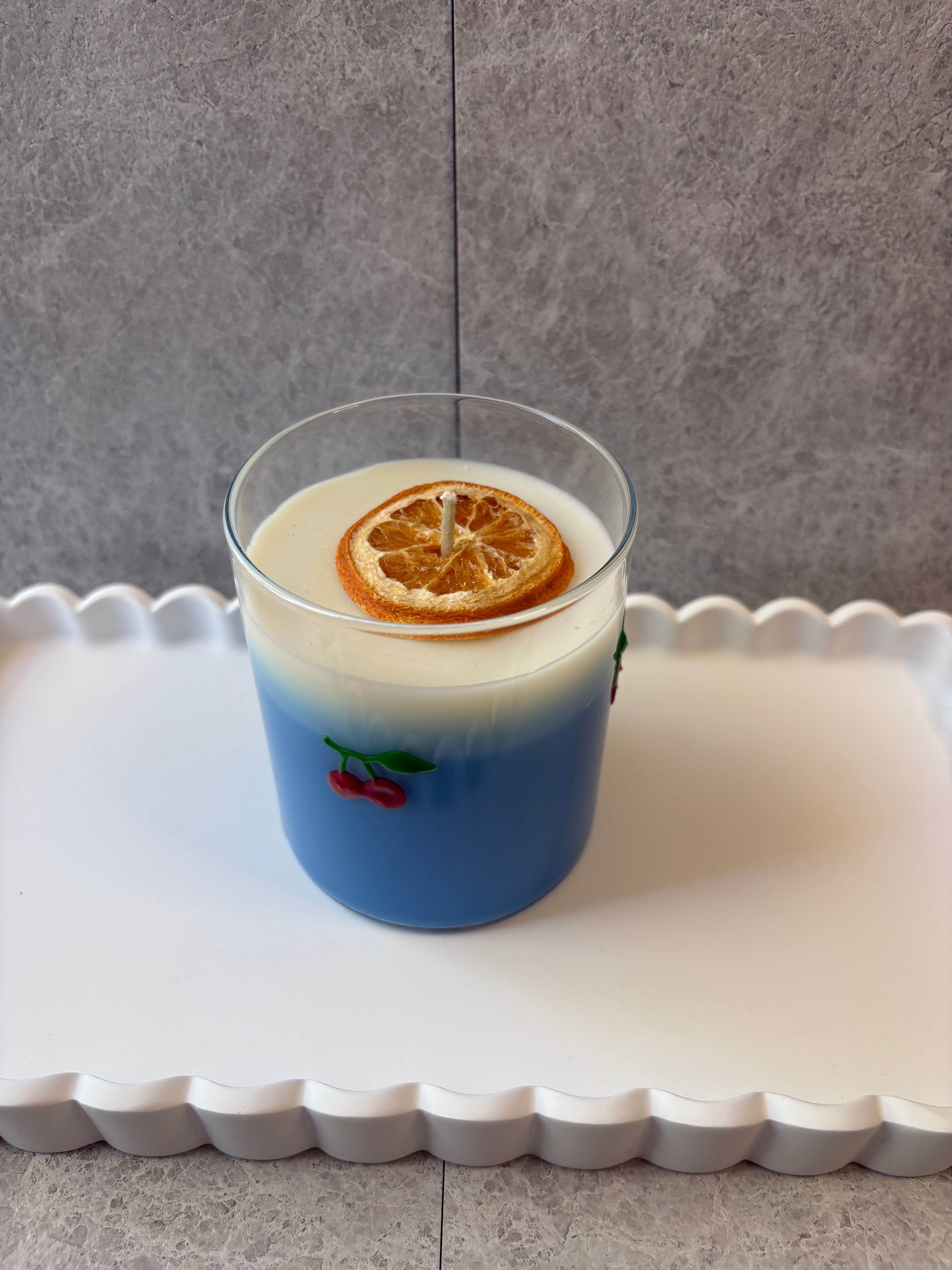 Blue Breeze Cocktail Candle