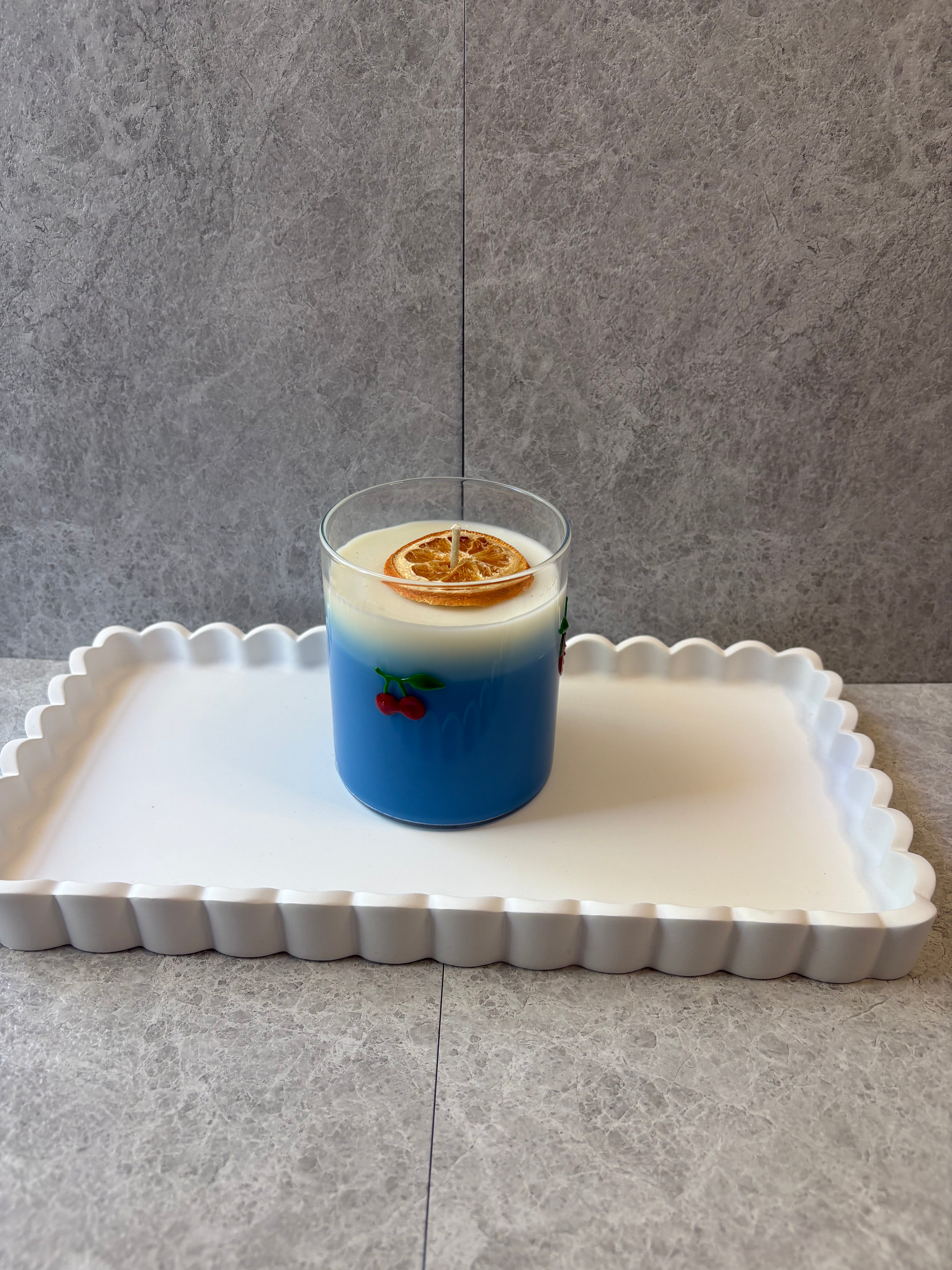 Blue Breeze Cocktail Candle